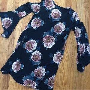 ALTAR’D State Floral Dress with Bell Sleeves BOHO
